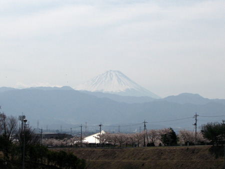 北側から見た富士山
